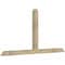 Ekena Millwork Portland Rough Sawn Timber Gable Bracket, Douglas Fir, 84"W x 42"H x 4"D x 4"F, 12/12 Pitch GBW084X42X0404POR00RDF - alternate 4